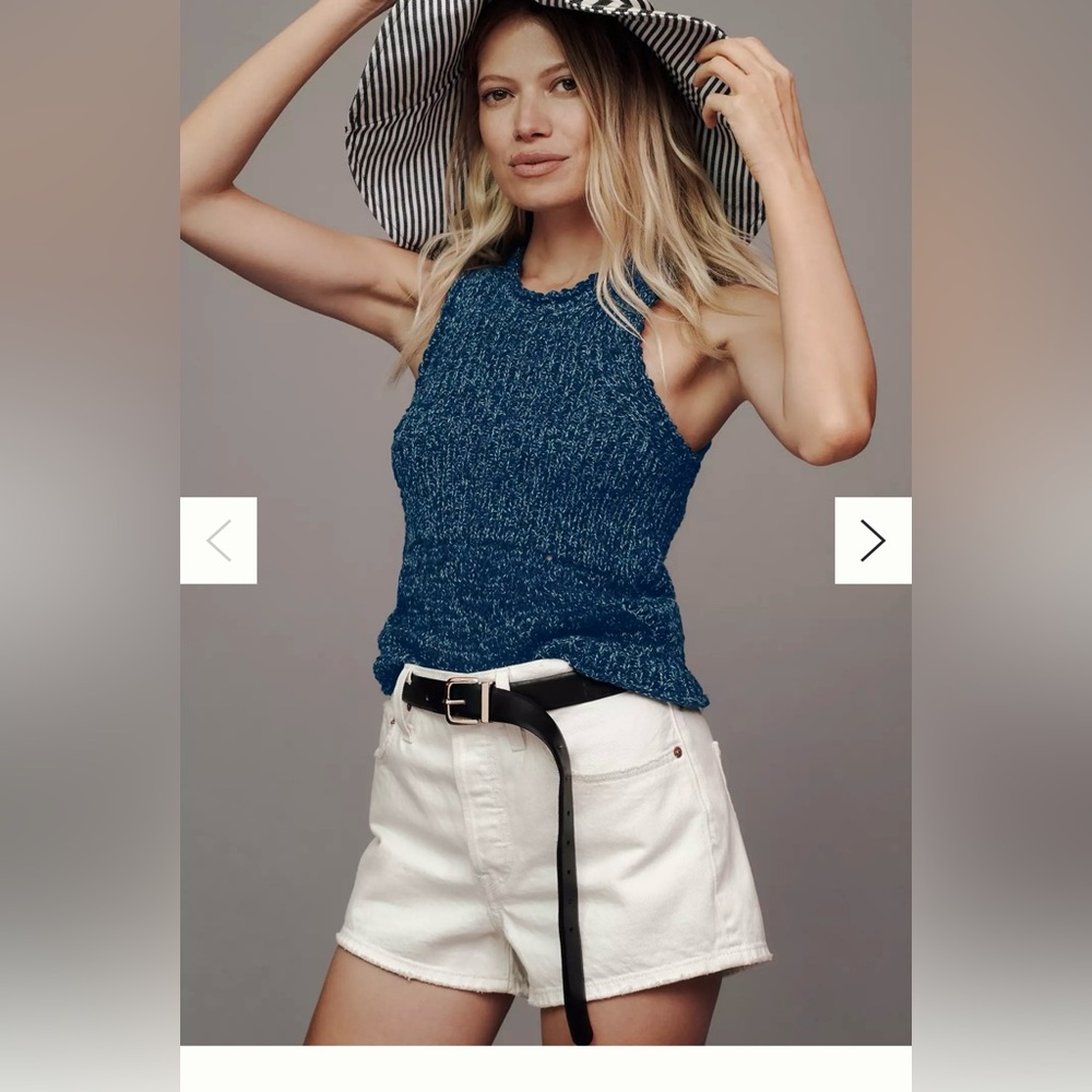 Pilcro Stitched Sweater Tank